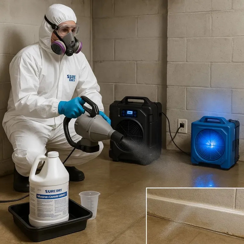 Sanitization and Odor Removal process in Aubrey, TX