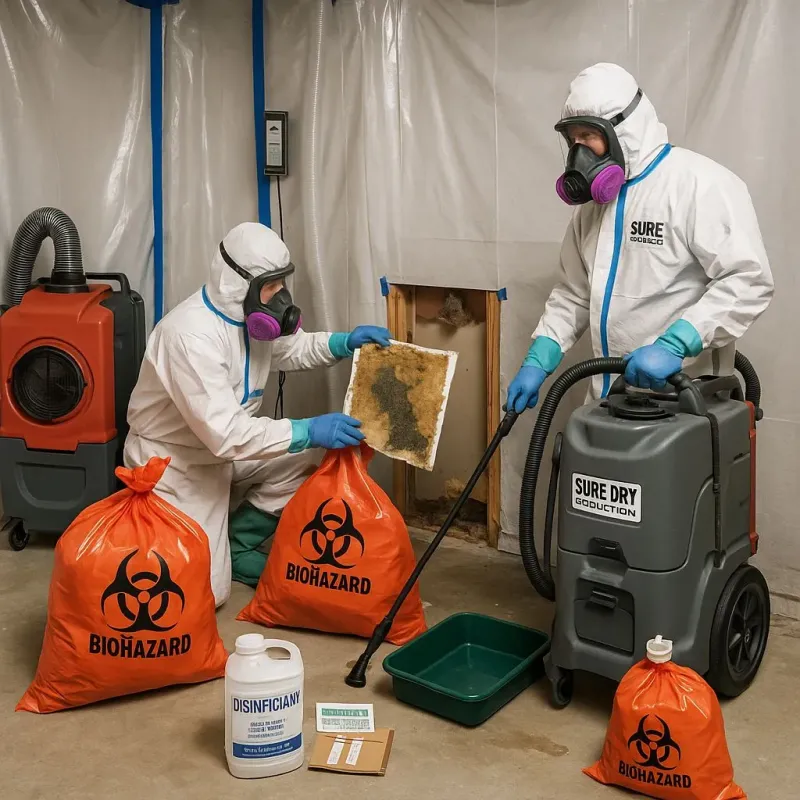 Contaminated Water Handling Protocols process in Aubrey, TX